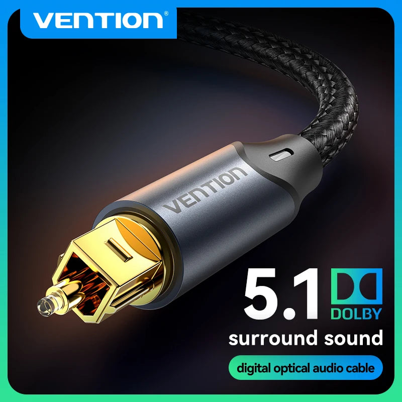 Vention Digital Optical Audio Cable for Superior Sound Quality - Smarsty