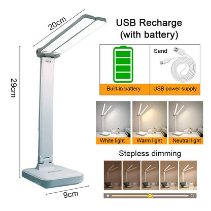 Dimmable LED Desk Lamp with Eye Protection Feature - Smarsty