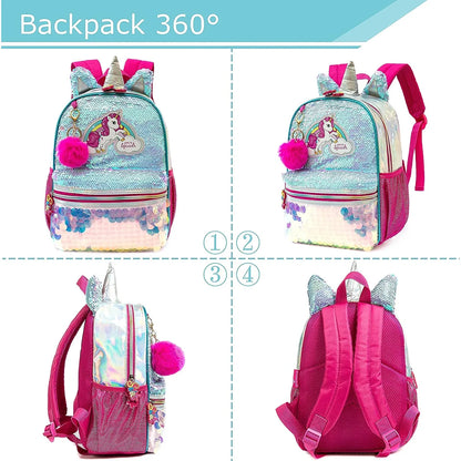 Girls Sequins Backpack For Kindergarten And School - Smarsty