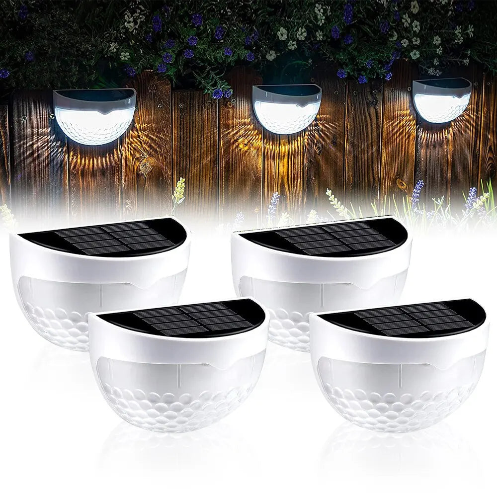 LED Solar Waterproof Fence Lights for Garden Pathway - Smarsty
