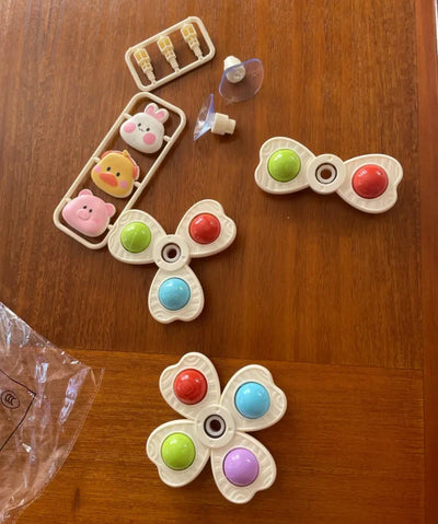 Baby Sucker Spinning Toys Children Bath Montessori Education Rotating 3 Years Bathroom Toys for Toddler Infant Toys for Baby - Smarsty