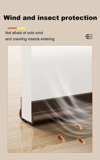 Flexible Door Bottom Sealing Strip Door Gap Soundproofing Wind and Dust Proof Weather Strip Under Door Draft Stopper Tape - Smarsty