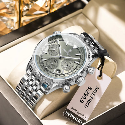 Luxury Men's Waterproof Chronograph Quartz Watch - Smarsty