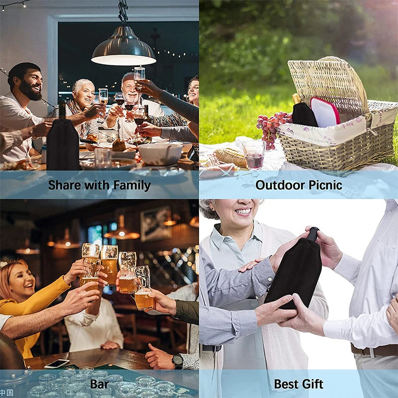 Eco-Friendly Wine Cooler Sleeve for Perfect Chilling - Smarsty