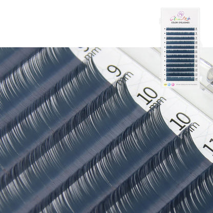 Glamlash Morandi Grey Colorful Individual Eyelash Extensions - Smarsty