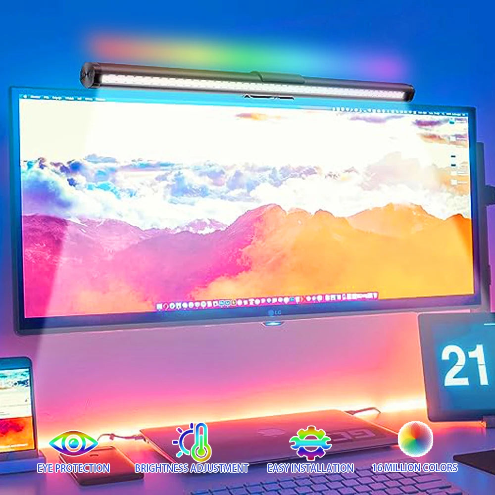 RGB Desktop Atmosphere Light Strip for Eye Protection - Smarsty
