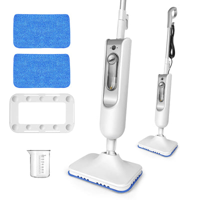 DayPlus Steam Mop & Detachable Steam Cleaner, 1500W Powerful Floor Steamer for Carpet Laminate Hardwood,2 Washable Pads, 400ml - Smarsty