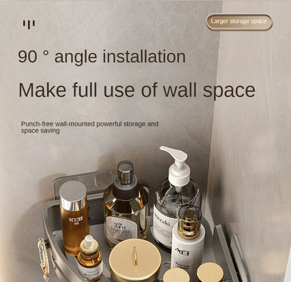 2PCS No Drill Bathroom Shelves for Easy Storage - Smarsty