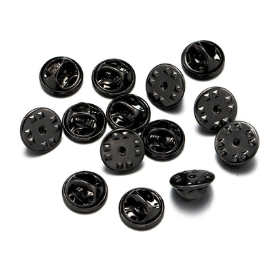 100Pc Metal Locking Pin Backs Secure Brooch Bases Pack - Smarsty