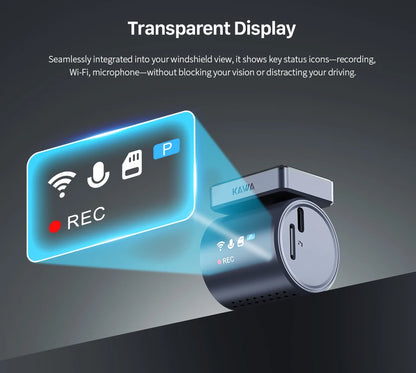 2K Tiny Car DashCam With WiFi App And Voice Control - Smarsty