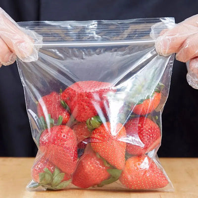 300/100PCS Transparent Zip Bags Food Jewelry Vacuum Storage Bag Plastic Thicken Reclosable Poly Bag Kitchen Organization Package by Smarsty