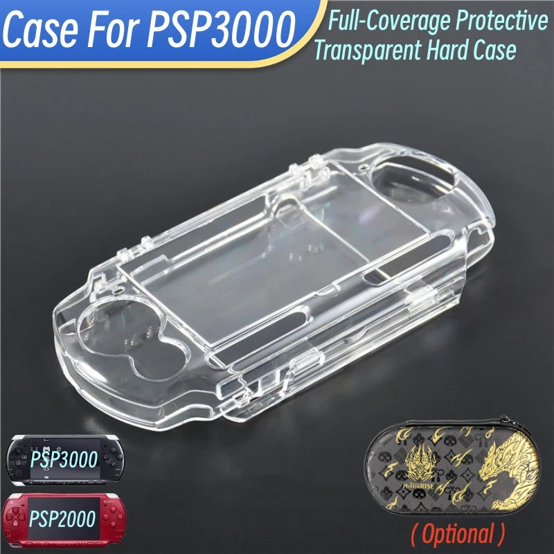 Transparent Hard Case for PSP 2000 3000 with Full Coverage Protection - Smarsty