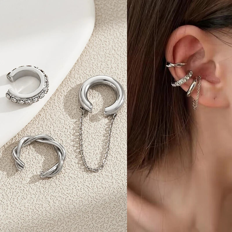 Luxury Crystal Butterfly Clip Earrings for Stylish Women - Smarsty