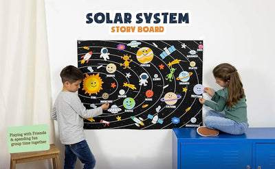 Farm Animals Felt Story Board Set Storytelling Early Learning Interactive Play Kit Wall Hanging Puzzle Toys for Toddlers Gifts - Smarsty