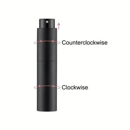 Refillable Travel Perfume Sprayer 10ml Black Container - Smarsty