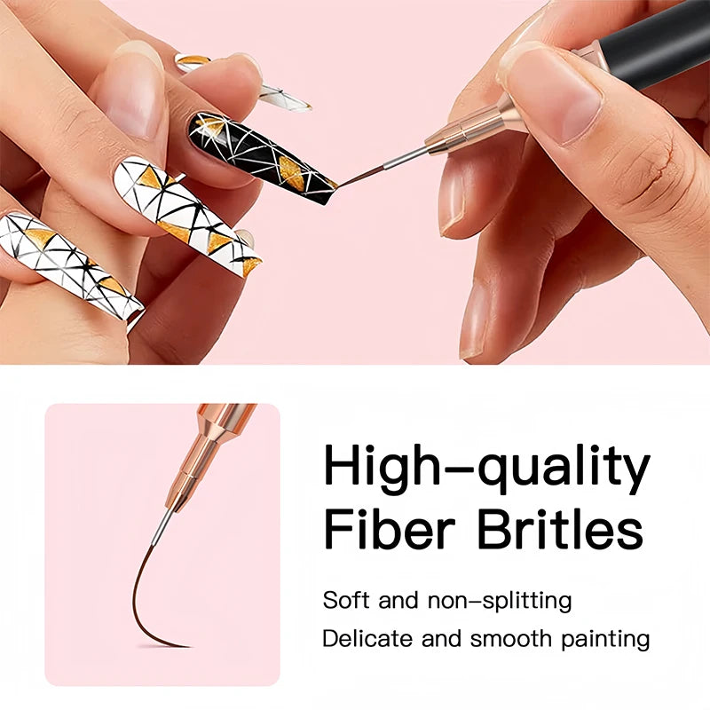 Professional Nail Art Liner Brushes Set for Precision Detailing - Smarsty
