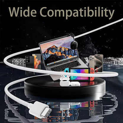 Original 60W USB to USB-C Carplay Fast Charging Cable For Apple iPhone 17 16 Pro Max 15 Plus Type C Charge Xiaomi Samsung Cable - Smarsty