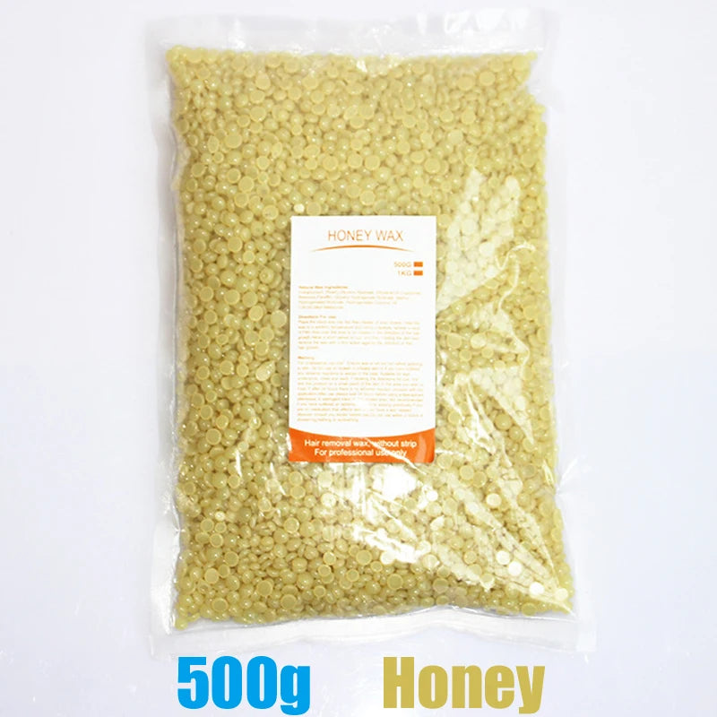 500g/200g/50g Hard Wax Beans for Hair Removal Body European Brazilian Pearl for Wax Warmer Waxing Beans for Wax Heater Machine - Smarsty