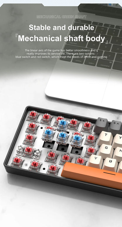 Sixty Percent Mechanical Keyboard With USB Wired Compact