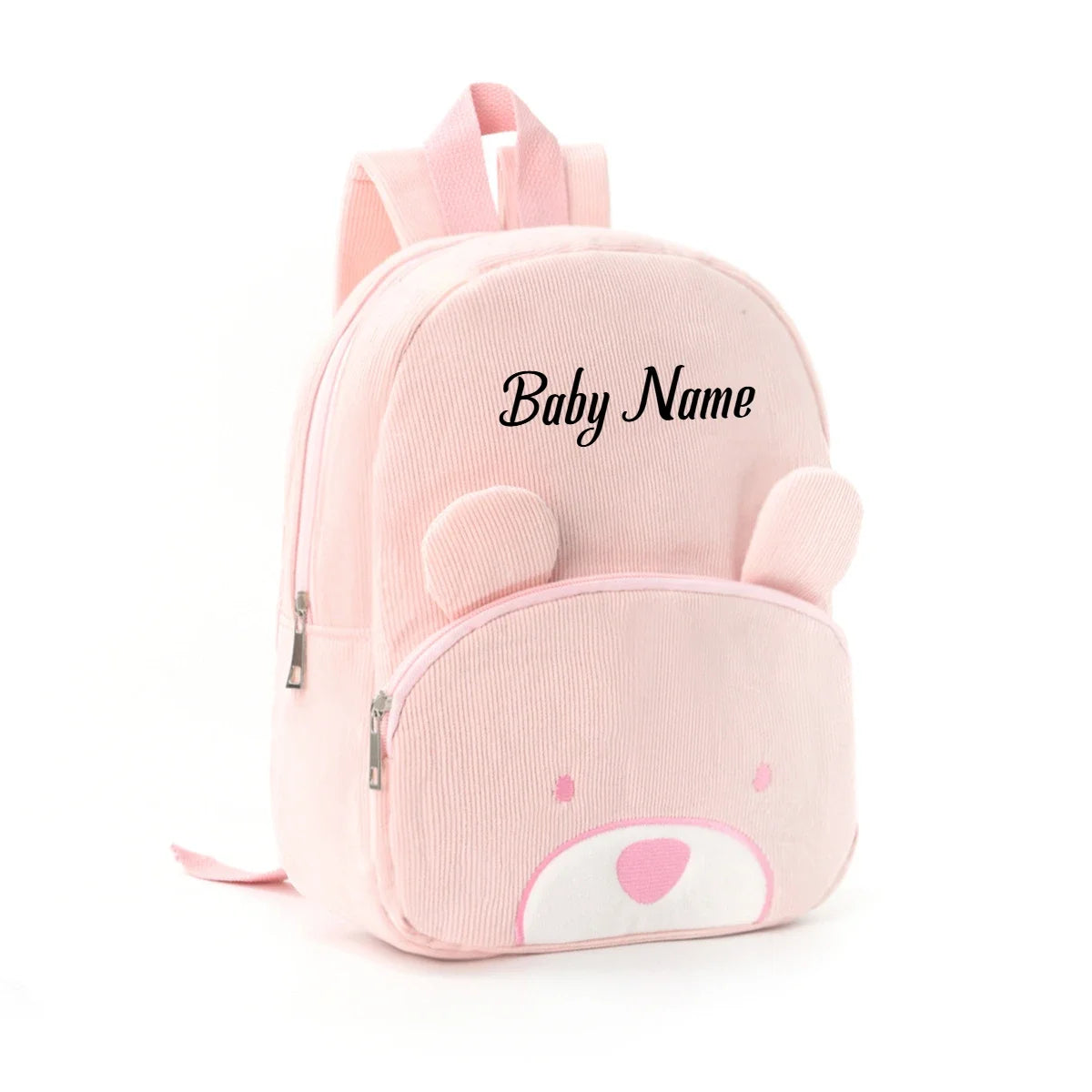 Custom Name Toddler Backpack Cartoon Bear Large Capacity - Smarsty