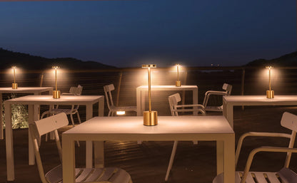 Rechargeable LED Touch Metal Table Lamp with Three Colors - Smarsty