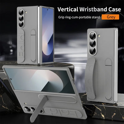 Premium Galaxy Z Fold Hand Strap Case With Folding Stand - Smarsty