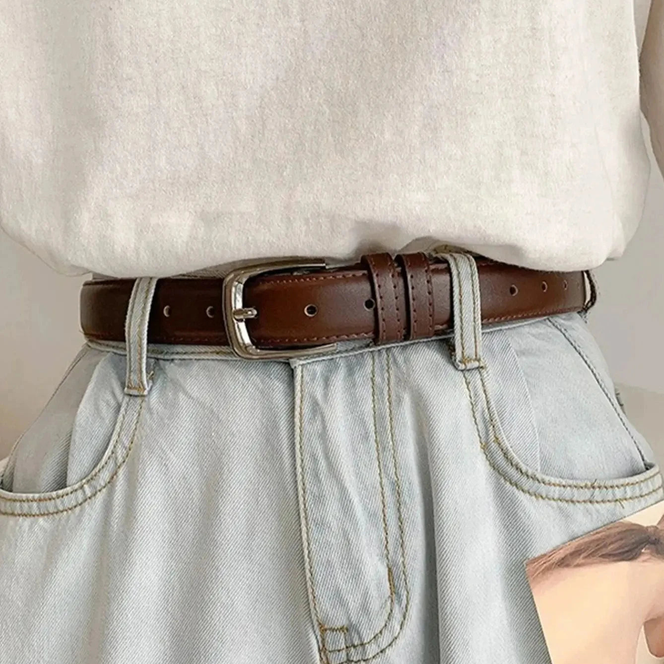 Womens Fashion Belt Soft High Grade Versatile Belt - Smarsty