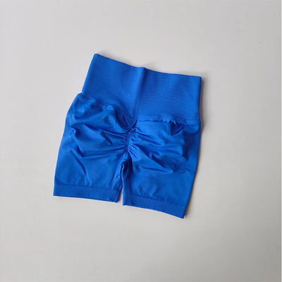 Summer High-Waist Women's Yoga Shorts Breathable Fitness Butt Lift Sports Running Shorts Cycling Push-Up Workout Gym Shorts - Smarsty
