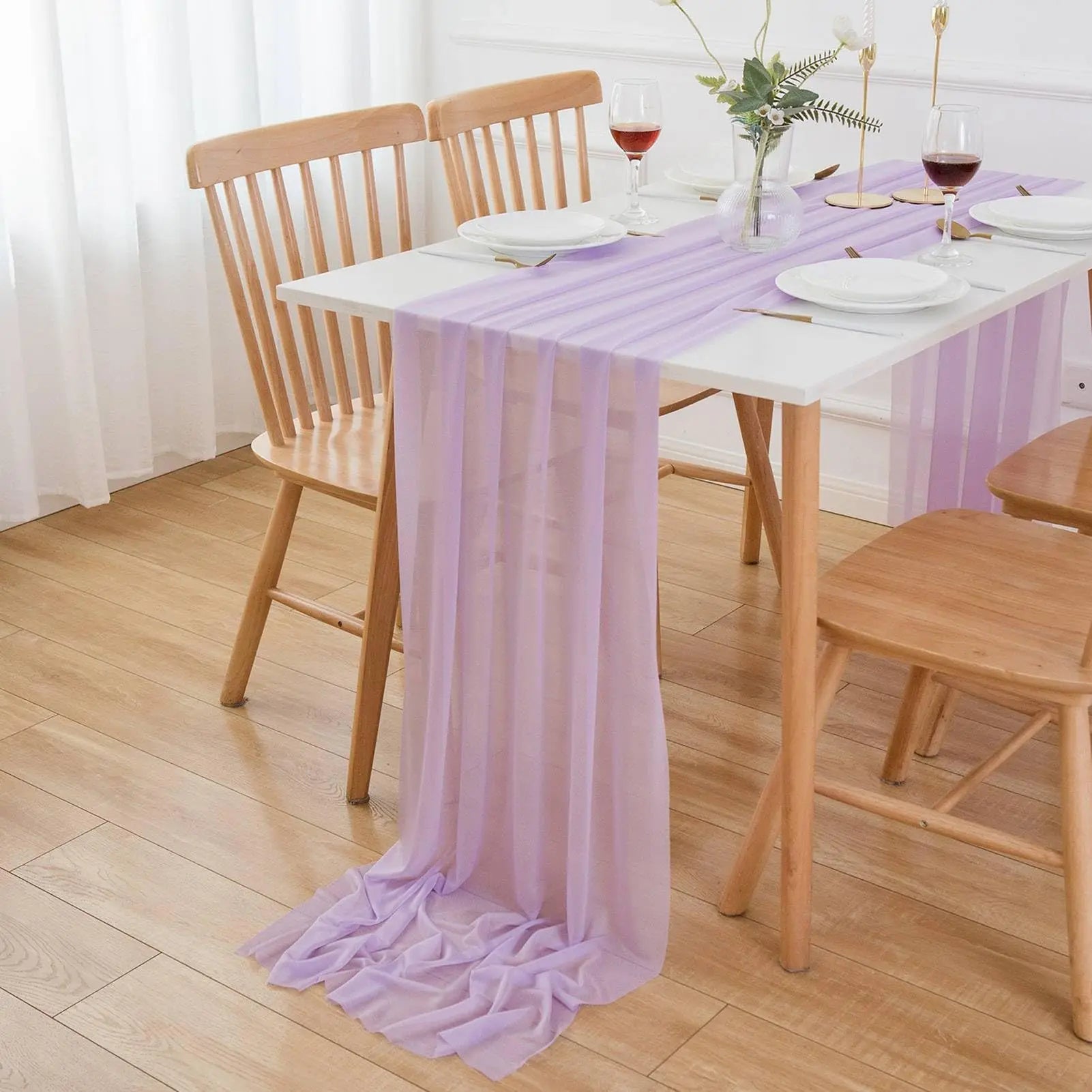 Chiffon Table Runner for Elegant Wedding and Party Decor - Smarsty
