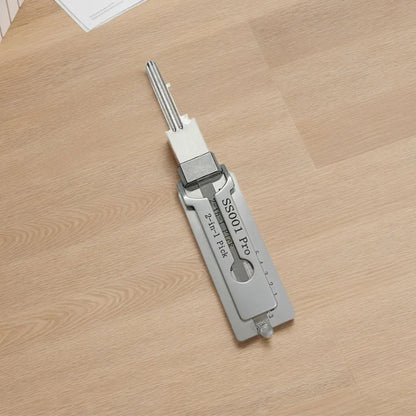 2-in-1 Stainless Steel Key Decoder Portable Precision Hook And Pickup Hand Tool O-ring Pickup Kit Maintenance Repair Kit