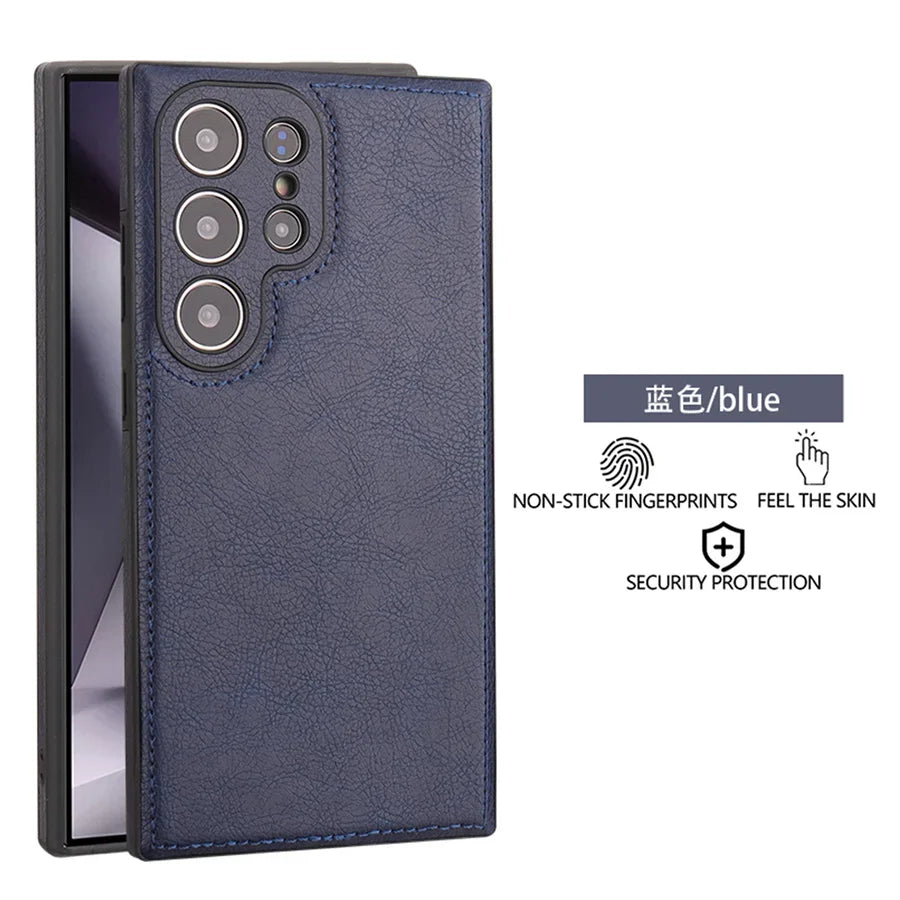 Premium PU Leather Shockproof Phone Case With Slim Bumper - Smarsty