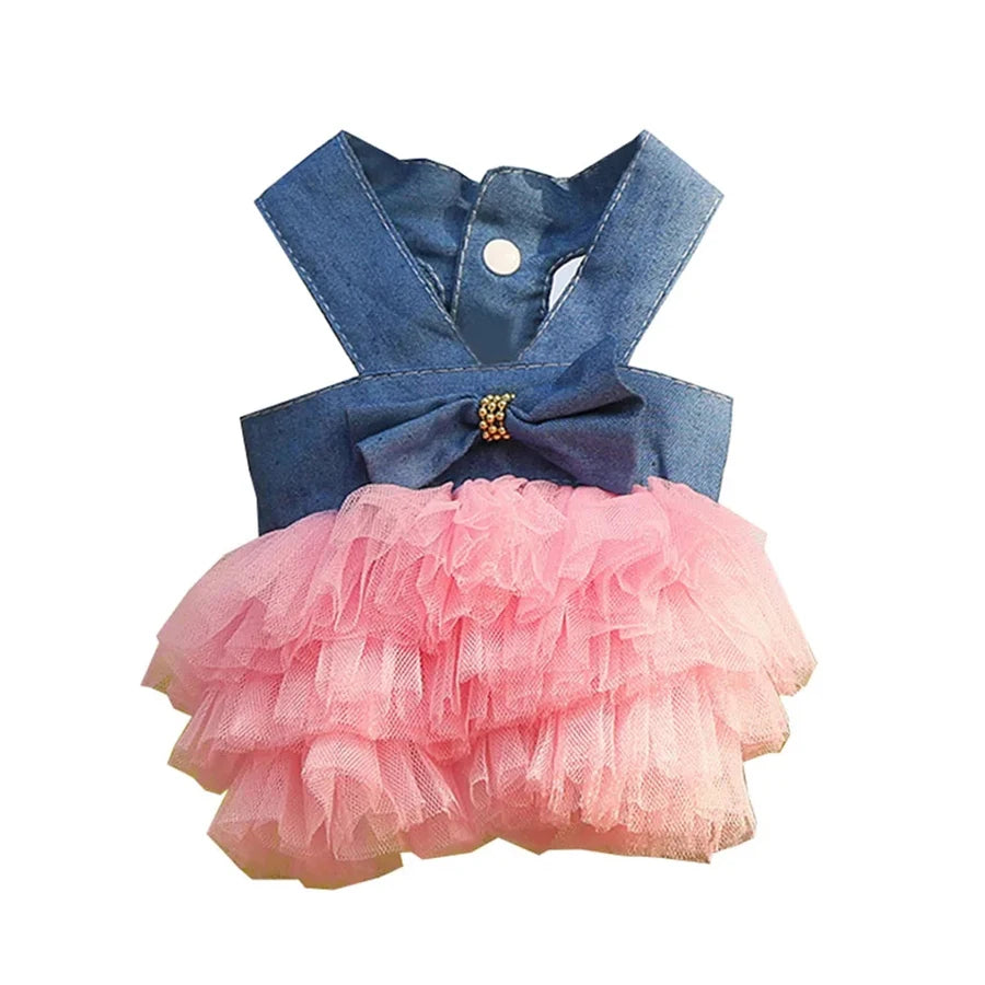 Cute Cat Lace Skirt Summer Dress for Pets - Smarsty