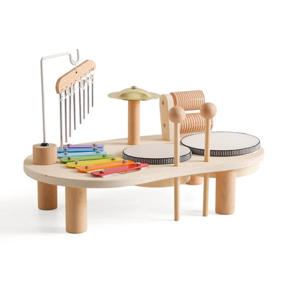 Baby Educational Toys Wooden Aeolian Bells Montessori Children's Musical Toys Xylophone Newborn Birthday Gifts Music Table Toys - Smarsty