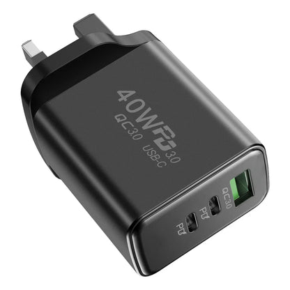 40W USB C PD Fast Charger Multi Port iPhone Xiaomi - Smarsty