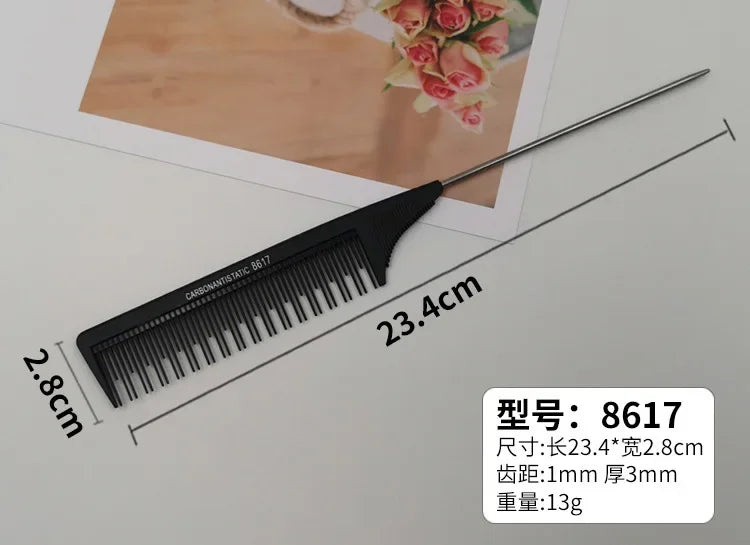Professional Stainless Steel Hair Tail Comb for Salon Styling - Smarsty