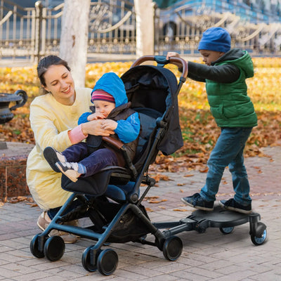 Universal Strollers Step Board Adapter with Seat Second Child Jogger Twins Scooter Baby Pram Hitchhiker Bumper by Smarsty