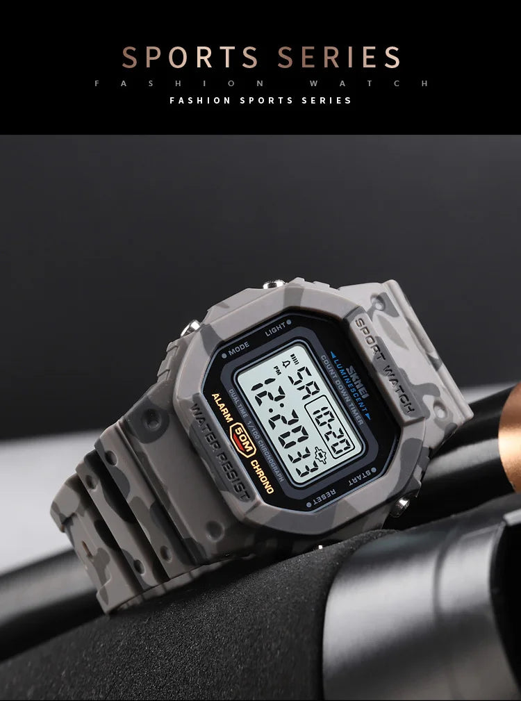 SKMEI 1628 Waterproof Military Digital Watch for Men - Smarsty