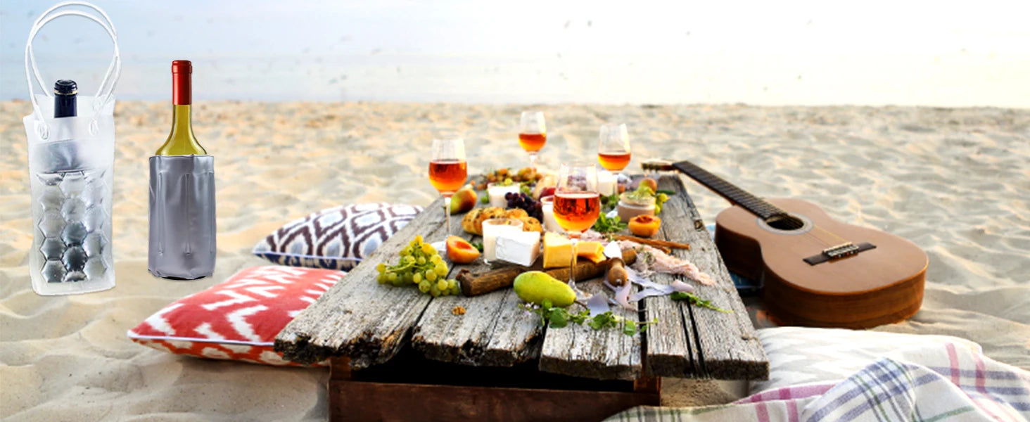 Eco-Friendly Ice Wine Cooler Bag with Chill Feature - Smarsty