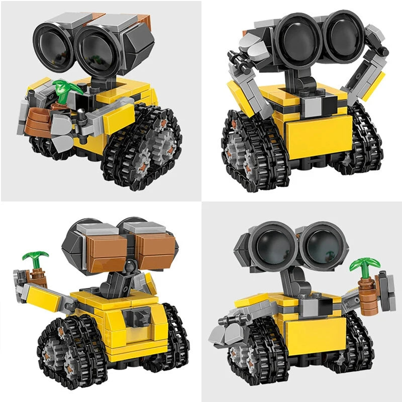 New mini Wall-E Building Block Kit MOC Idea Technical Classic Movie Model Building Block Assembly Children's Toy Gift