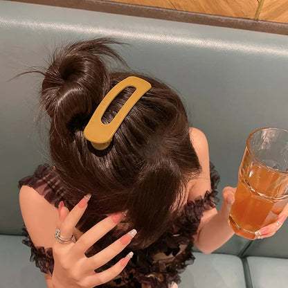Korean Frosted Large Hair Clips for Stylish Hold - Smarsty
