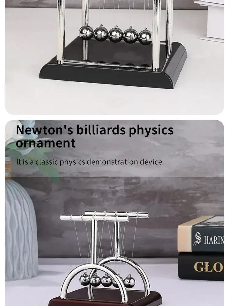 Newton's Cradle Balance Steel Ball Teaching Supplies Physics Science Pendulum Desktop Toys Stress Relief Gifts Home Decoration - Smarsty