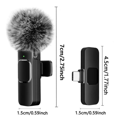 Wireless Lavalier Microphone for iPhone and Android - Smarsty
