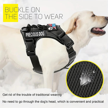 Reflective Service Dog Harness with Adjustable Soft Design - Smarsty