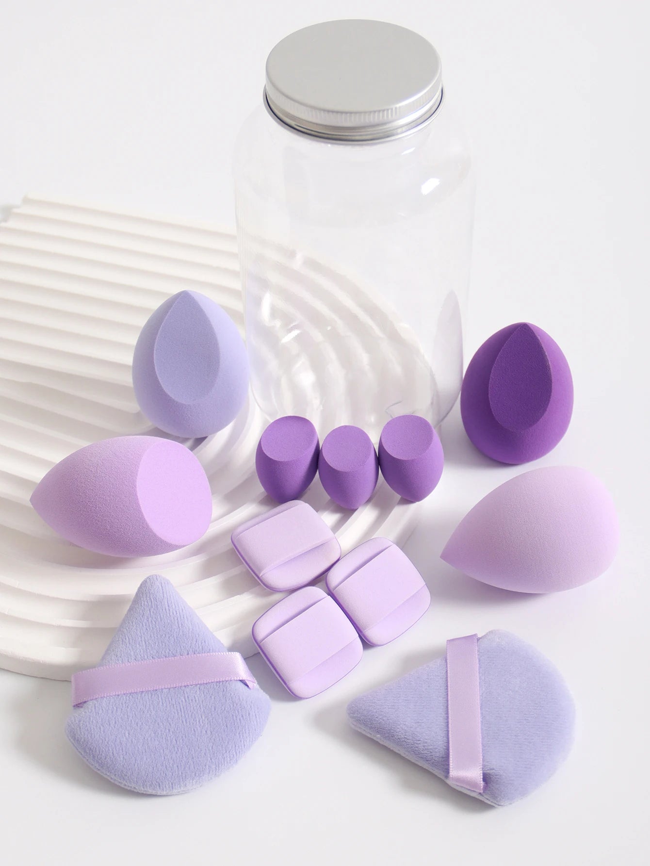 12Pcs Latex-Free Makeup Sponge Set for Flawless Application - Smarsty