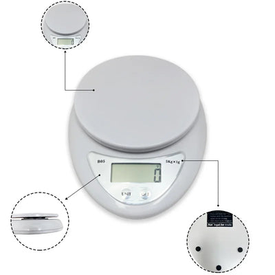Portable Digital Kitchen Scale with LED Display - Smarsty
