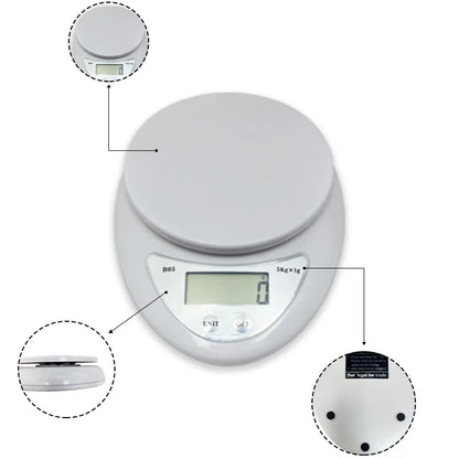 Portable Digital Kitchen Scale with LED Display - Smarsty