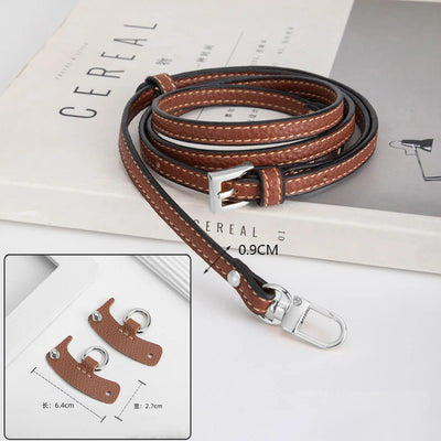 1 Set Bag Strap For Longchamp Mini Punch-free Genuine Leather Shoulder Strap Set Transformation Crossbody Strap Bag Accessories - Smarsty
