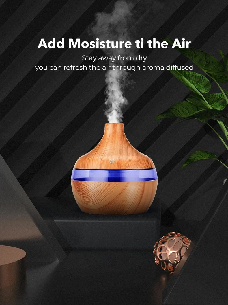 Electric Aroma Humidifier for Home Essential Oil Diffusion - Smarsty