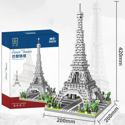 Eiffel Paris Tower Building Block Series Boys and Girls Children's Micro Particle Building Block Assembly Puzzle Toys by Smarsty
