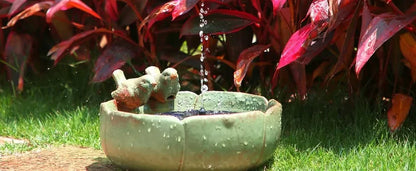 Outdoor Solar Fountain Pump Kit with 6 Nozzles - Smarsty